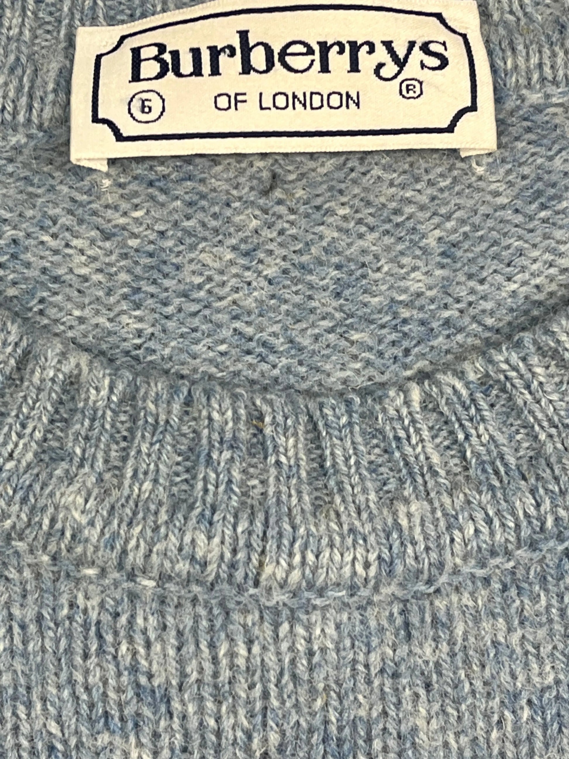 vintage babyblue Burberry knittedsweater Burberry