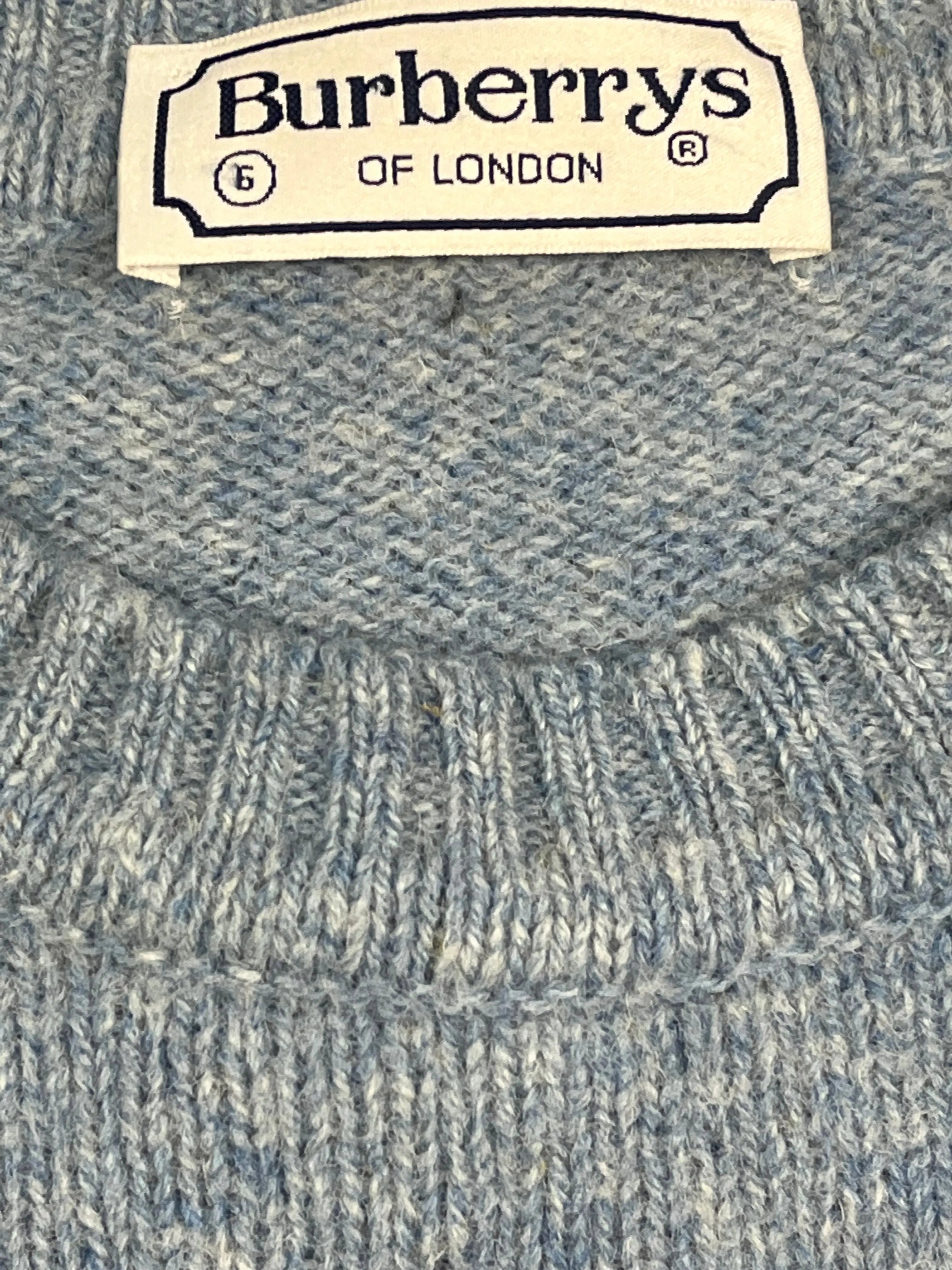 vintage babyblue Burberry knittedsweater Burberry
