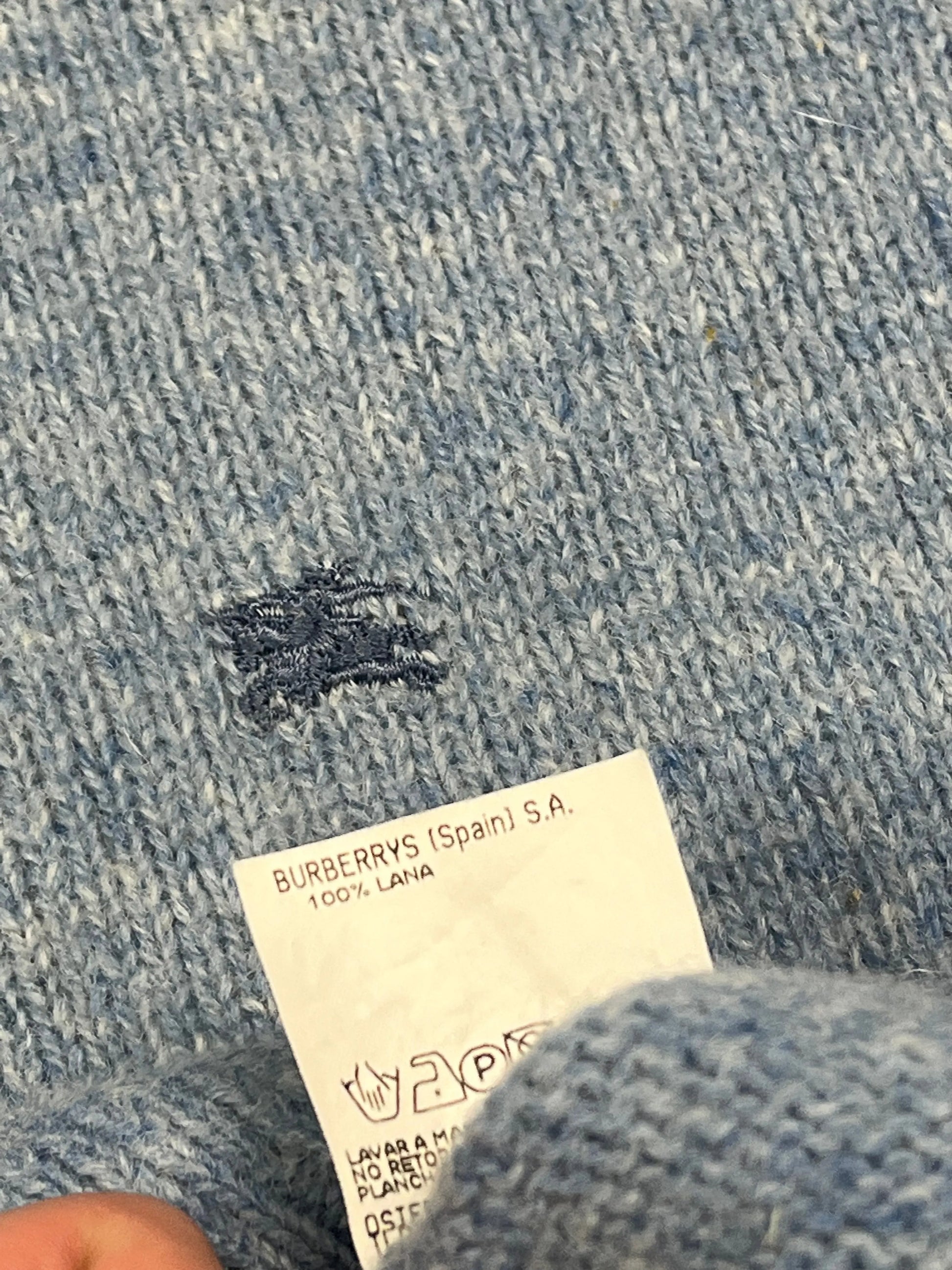 vintage babyblue Burberry knittedsweater Burberry
