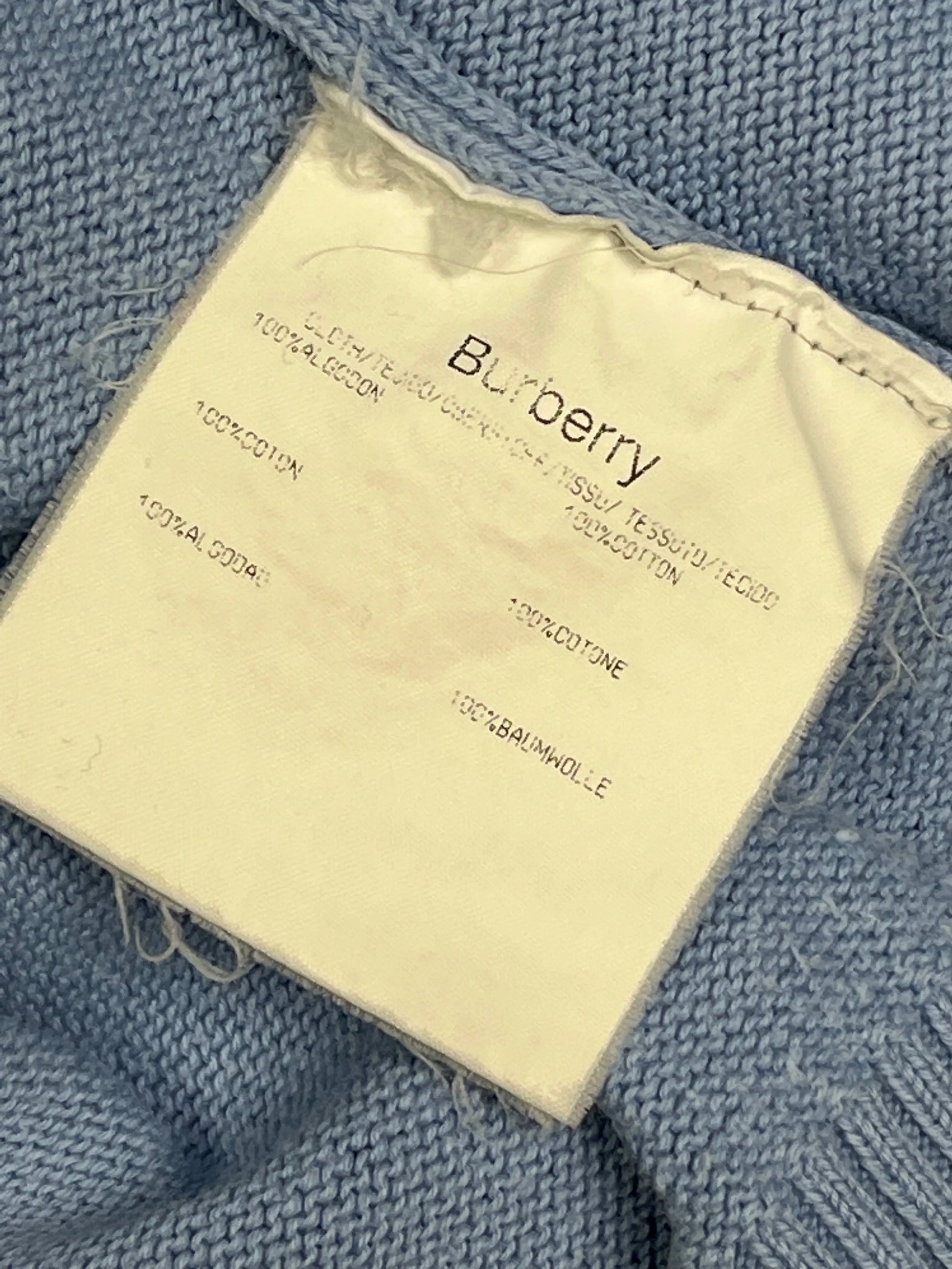 vintage babyblue Burberry sweatjacket Burberry