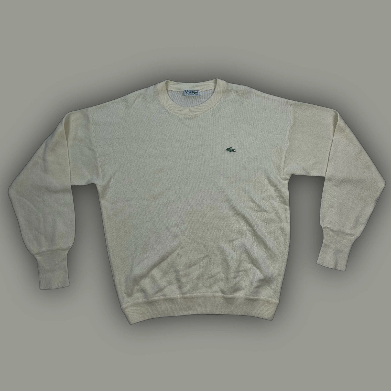 vintage beige Lacoste knittedsweater Lacoste